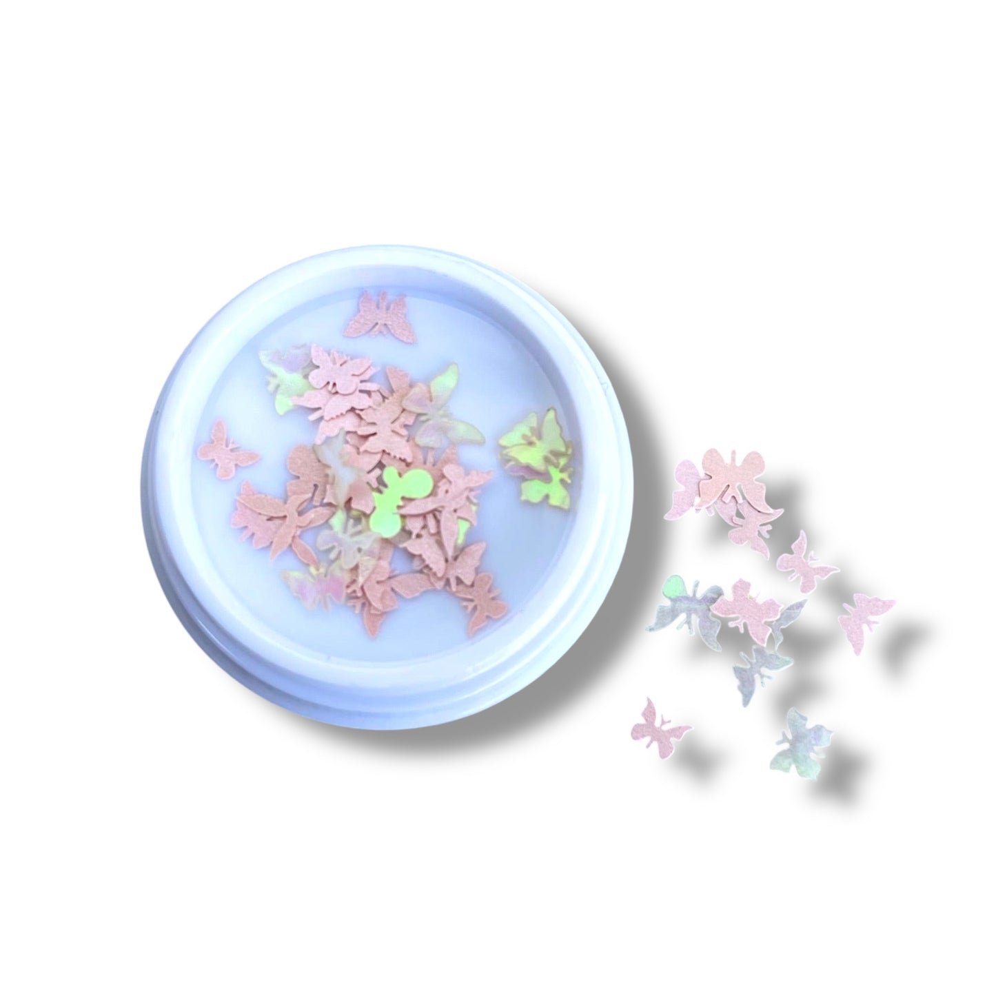 Iridescent Butterfly Nail Flakes