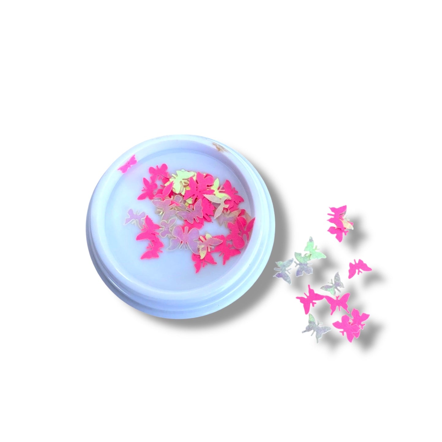 Iridescent Butterfly Nail Flakes