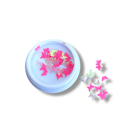 Iridescent Butterfly Nail Flakes