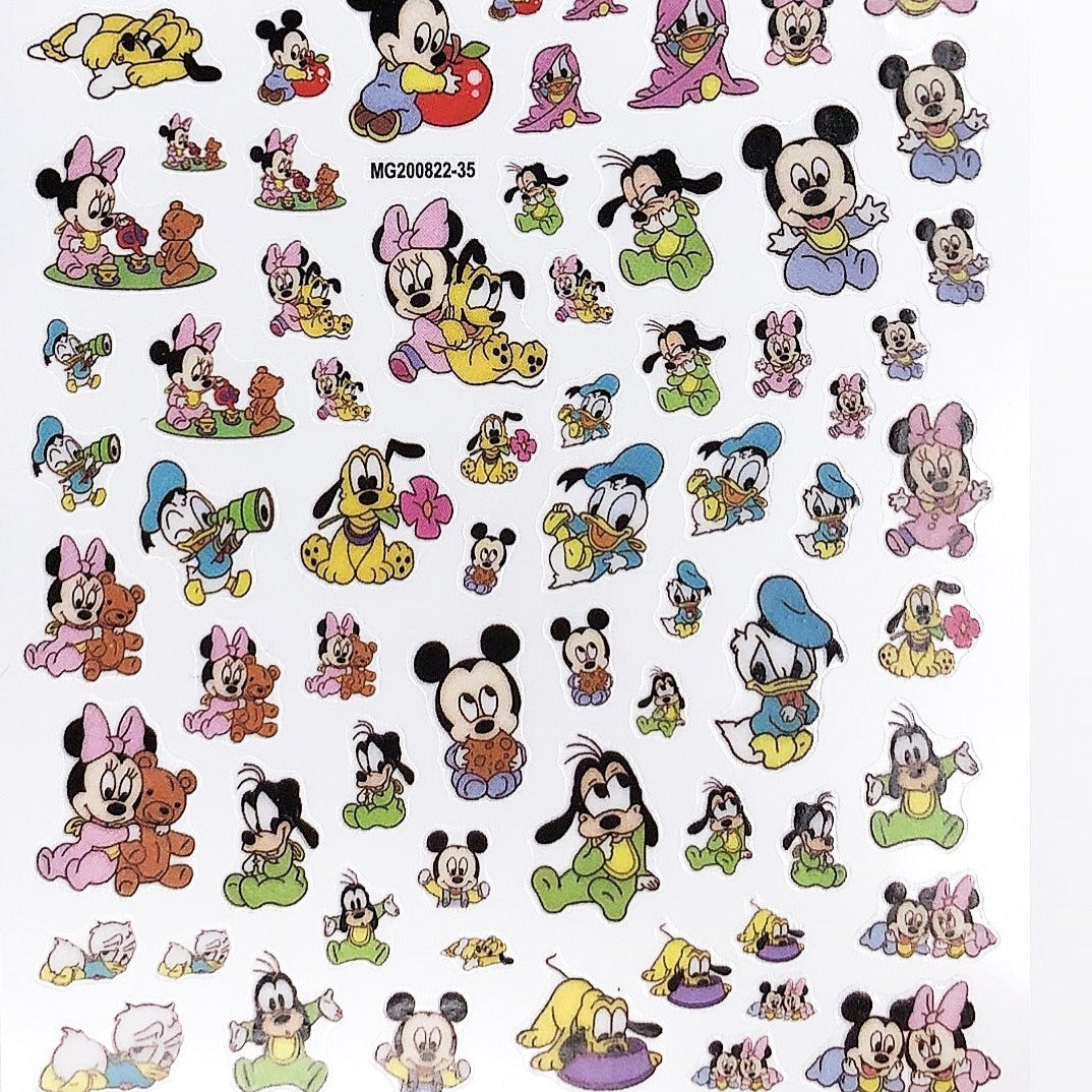 Baby Mickey and Minnie Sticker