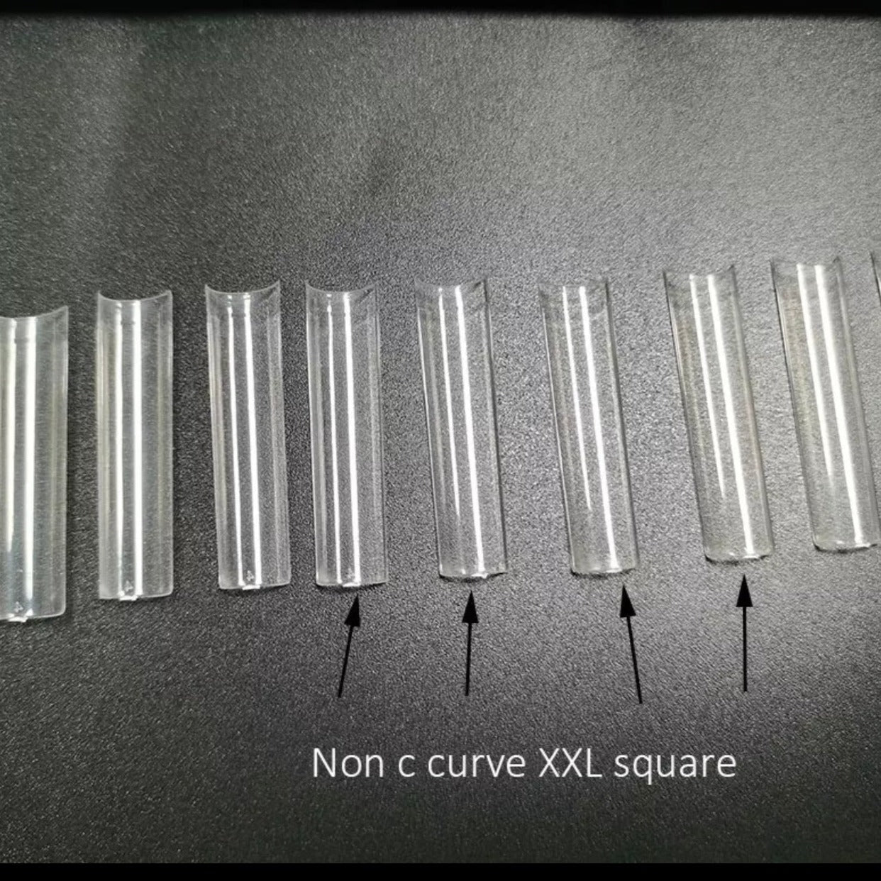 XXL Non C- Curve Square Tips