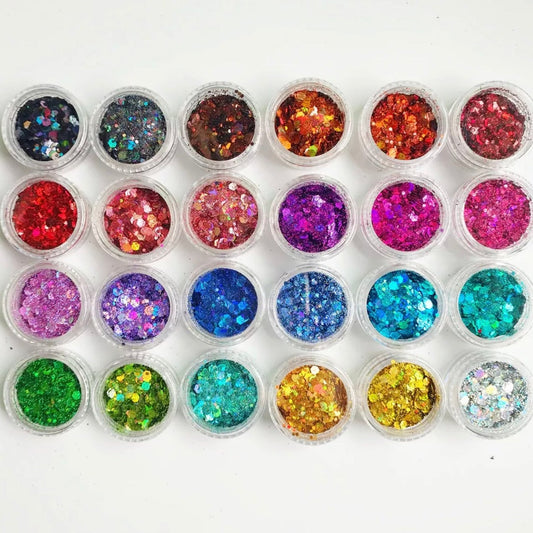24 Colour Glitter Set