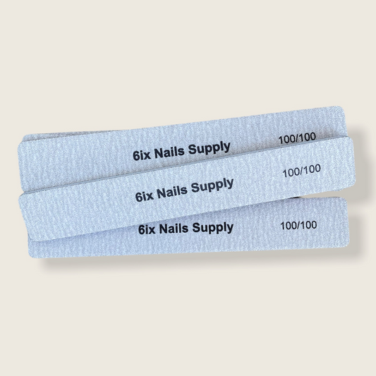 6ixNails 100/100 Grit Nail File – Professional Quality